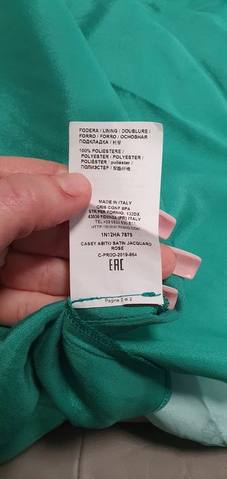 Sukienka jedwabna Pinko nowa oryginalna L