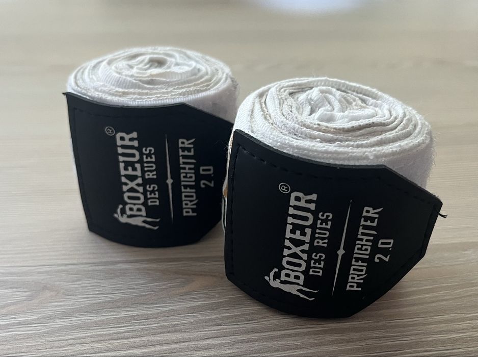 Owijki bokserskie 4m Boxeur Des Rues white-gold
