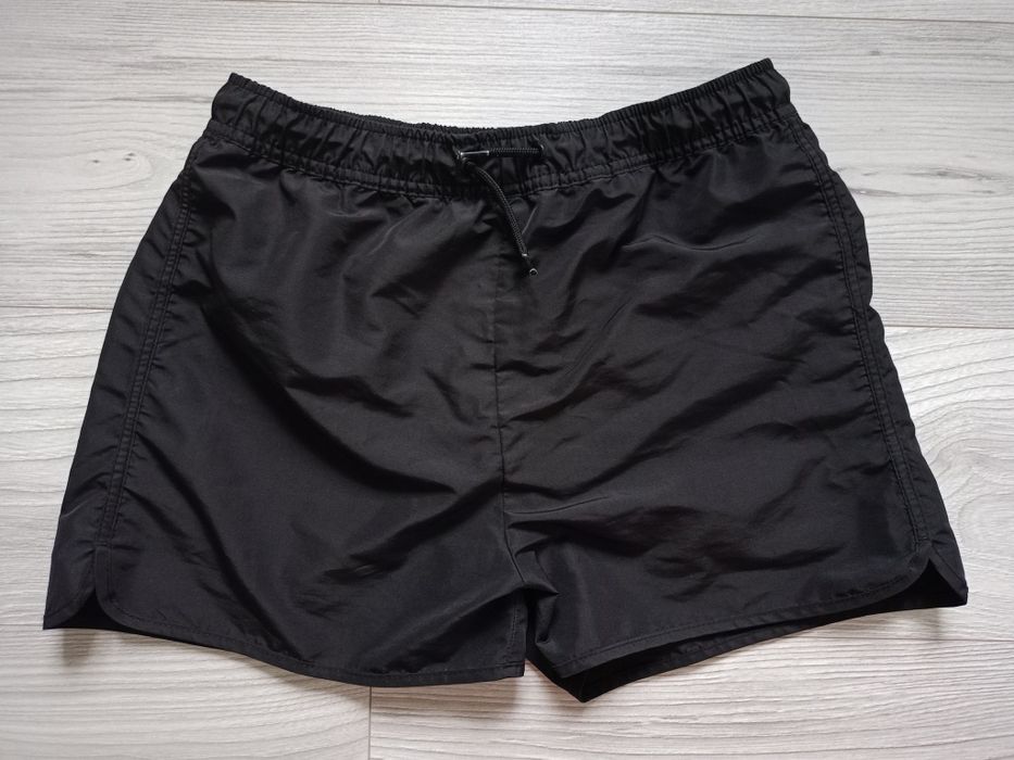 Czarne szorty kąpielowe kąpielówki H&M 158/164