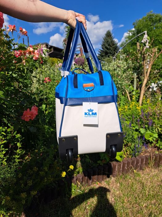 Torba podróżna KLM retro unikat kolekcjonerska