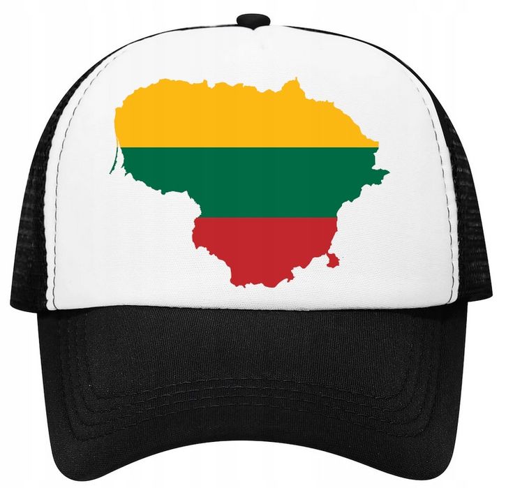 czapka z daszkiem z siatką trucker litwa flaga państwa lato modna