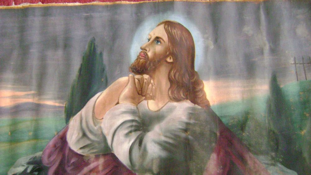 Starocie z PRL Obraz olejny na płótnie bez ramy przedwojenny sygnowany