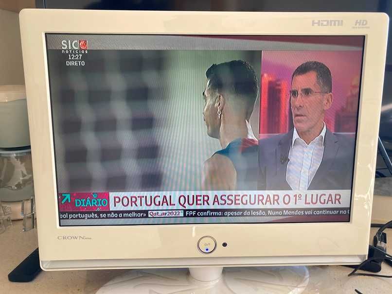 Tv LCD TFT monitor CROWN 19 polegadas