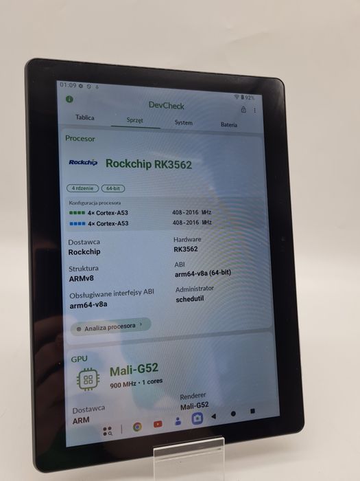 Tablet 10,1 cala Android 15 RAM 6GB ROM 256GB Klawiatura Etui