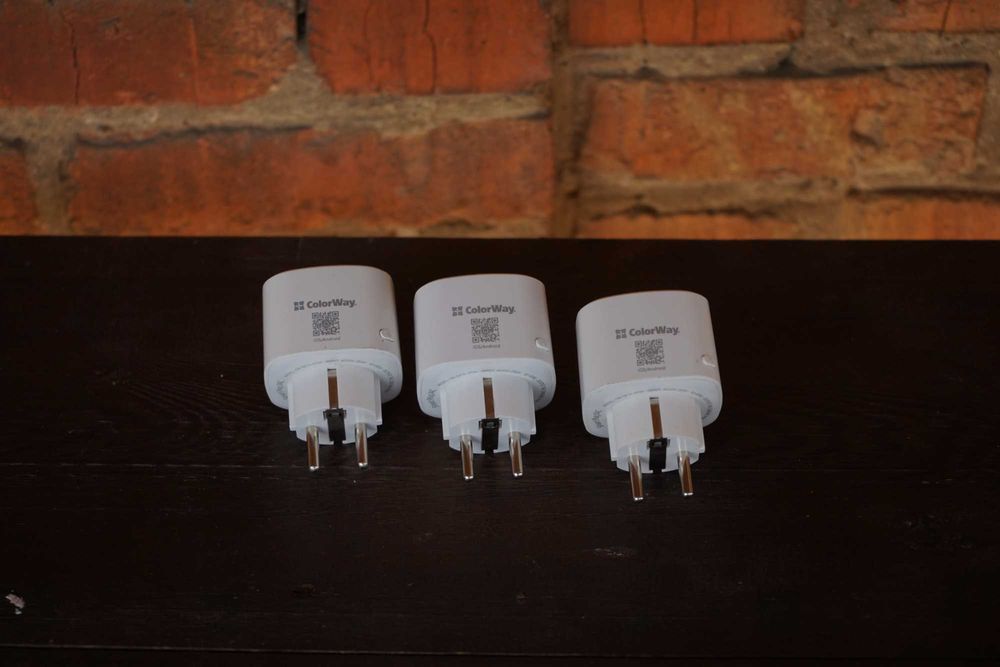 WiFi розетка Colorway розумна розетка в наявності 3 шт