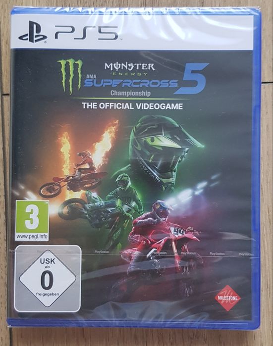 Gra na Play Station 5 i 4 - Monster Energy Supercross 5! NOWA! Wrocław