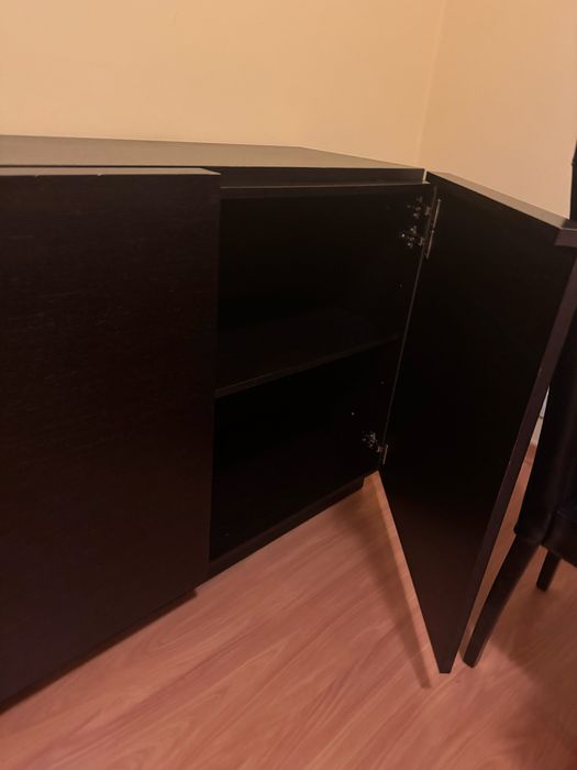 Aparador Castanho Escuro – 1,80 m + 2 Prateleiras