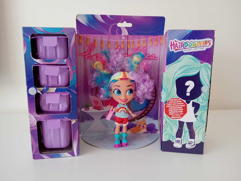 Boneca Hairdorables Roller Rayne série 1 - BIG HAIR DON’T CARE!