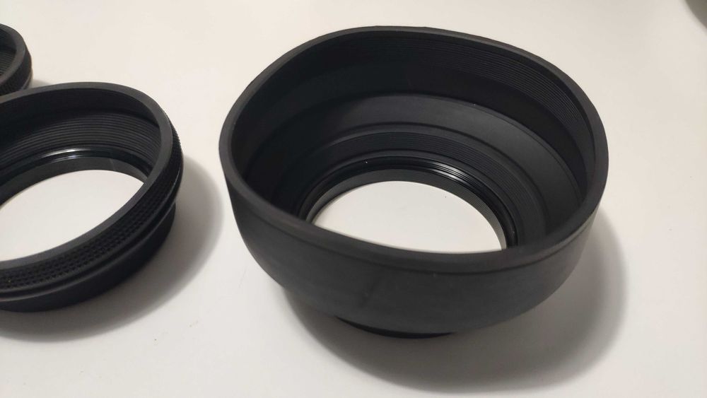 Para sol reversível em borracha 62mm 67mm 72mm