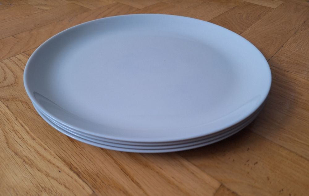 Talerze gładkie szare obiadowe luminarc