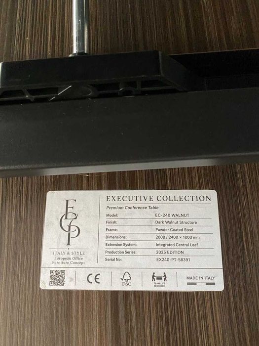 Mesa de Reuniões Italiana Premium | 200/240x100 | Estado Novo | 570€