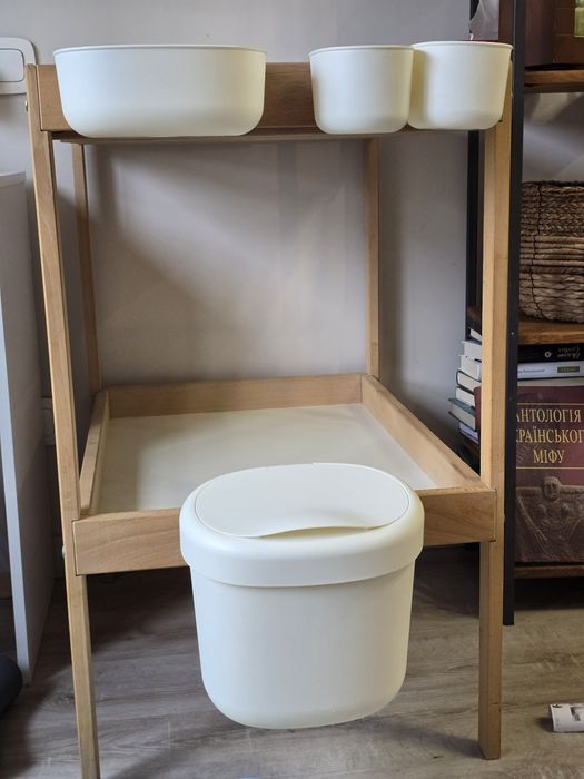 IKEA Пеленальний стіл SNIGLAR з контейнерами 4 шт