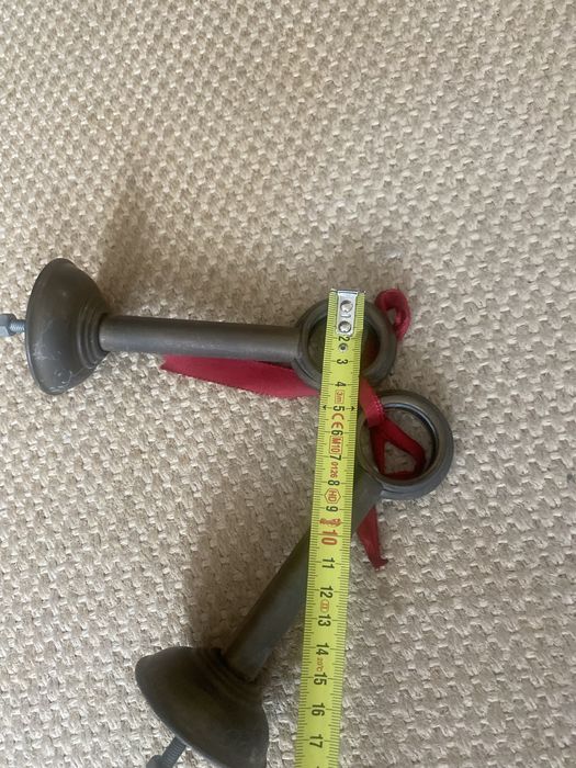 Acessórios em bronze para varão e peça única para pendurar