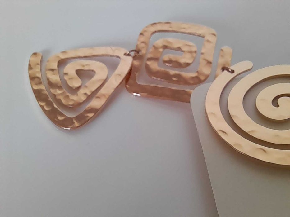 Duże wiszące kolczyki niemieckie Lovisa etnicznce wzory