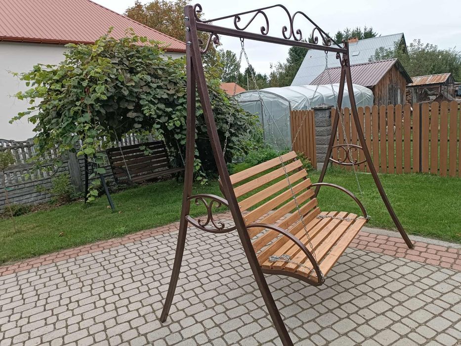 Huśtawka ogrodowa metalowa loft