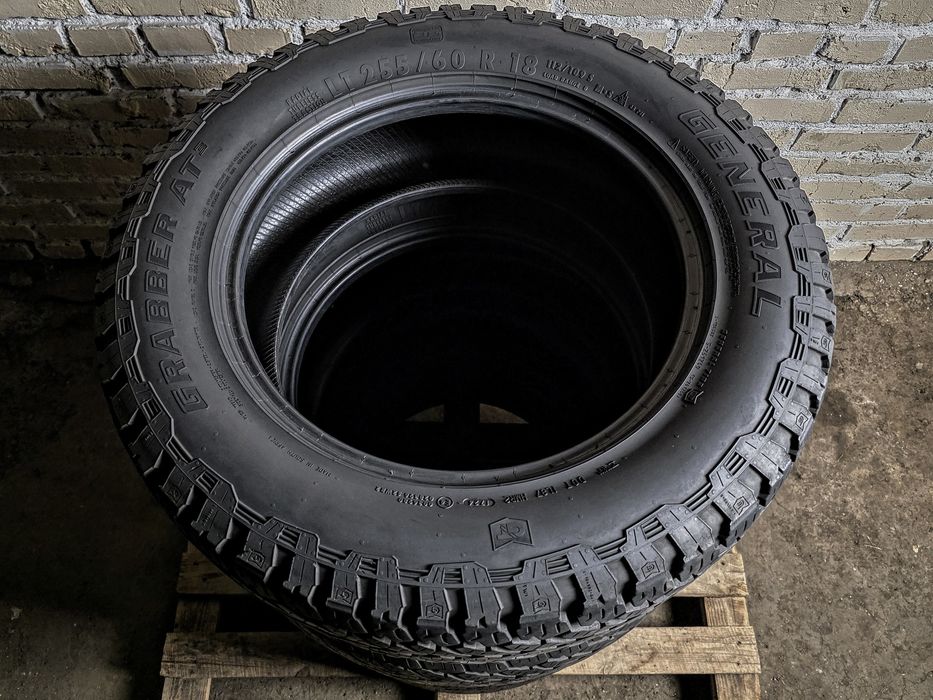 255/60r18 General A/T | 2024 | 8mm | Преміум шини | Ідеальний стан/4шт