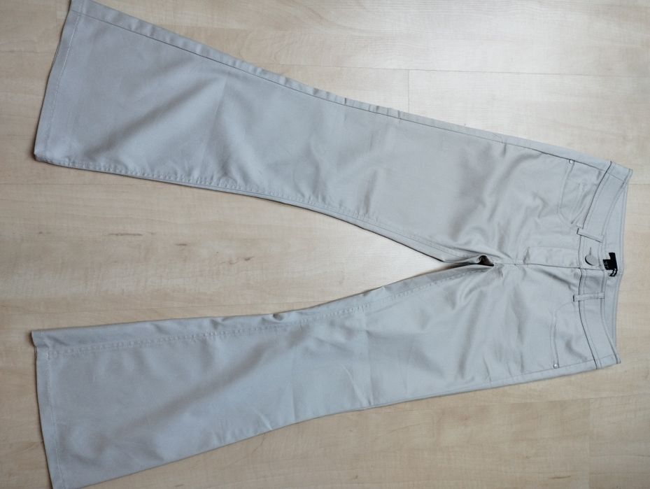 h&m spodnie eleganckie jasny bez 34