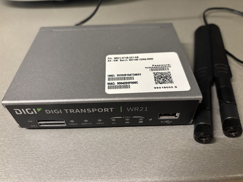 Router przemysłowy LTE – Digi Transport WR21