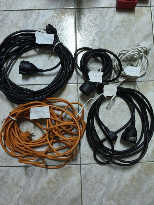Extensões eléctricas..,no total 54 metros