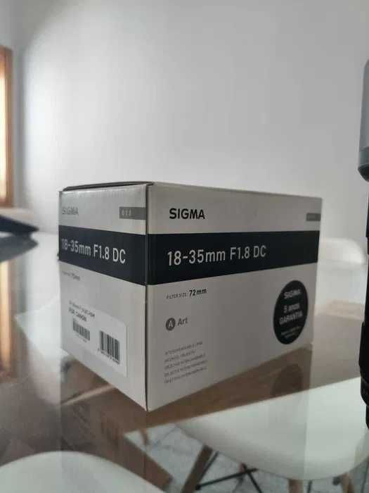 Lente Sigma 18-35mm f/1.8 Art (COMPATÍVEL COM CANON EF) Ovar