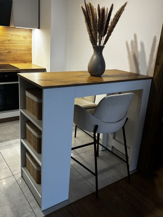 Wyspa kuchenna stół barowy hokery