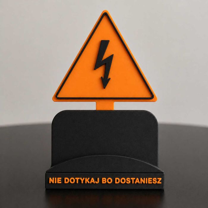 PODSTAWKA Stojak na Telefon NIE DOTYKAJ | Gadżet na Biurko