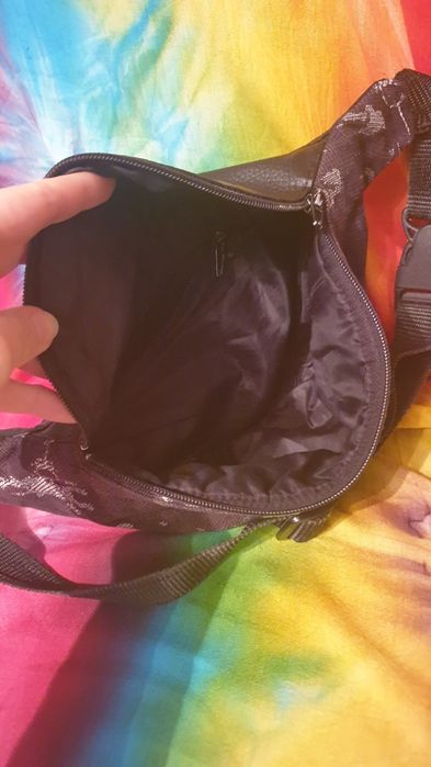 Unikatowa duza nerka eko skóra pakowna unisex Moonare hand made