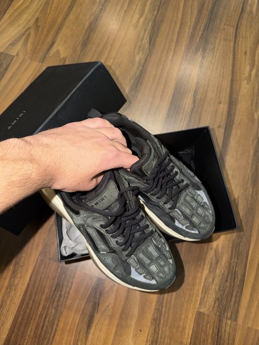 Amiri Bone Runner 41 Black Graphite
