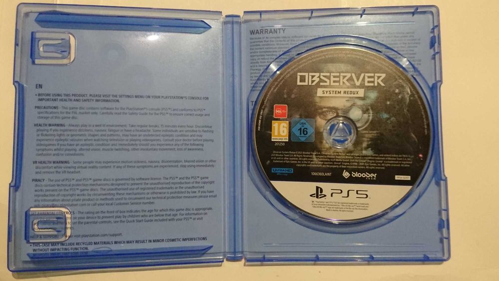 Observer: System Redux GRA NA PS5