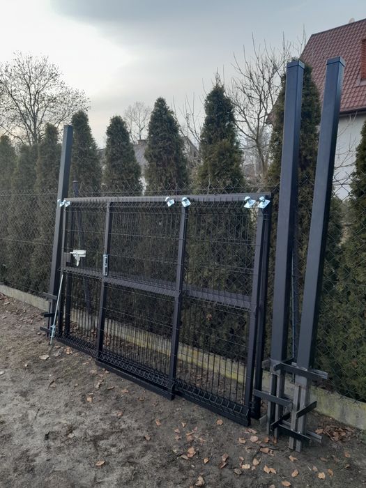 Brama 5M OD RĘKI 2x2,5m H 162  Grafit 7016 Kompletna