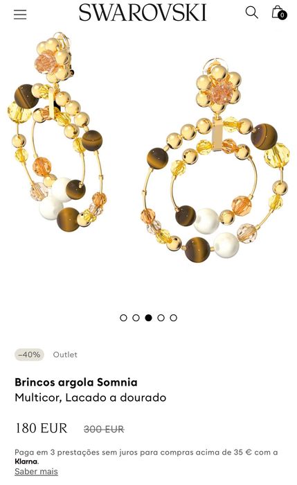 Brincos Swarovski