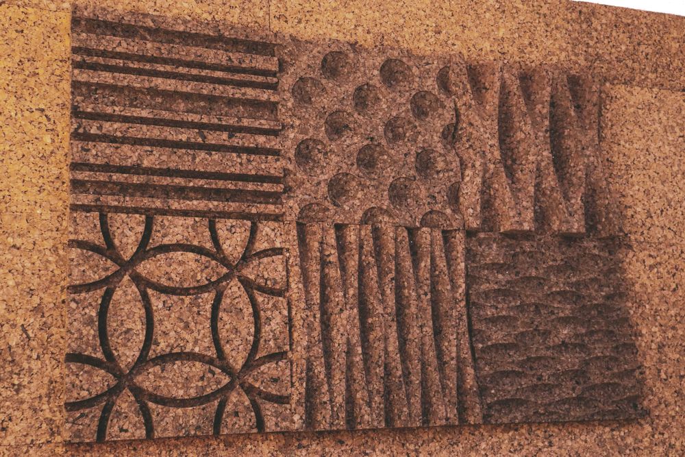 Aglomerado Negro Expandido de Cortiça - Decorativos com Vários Padrões