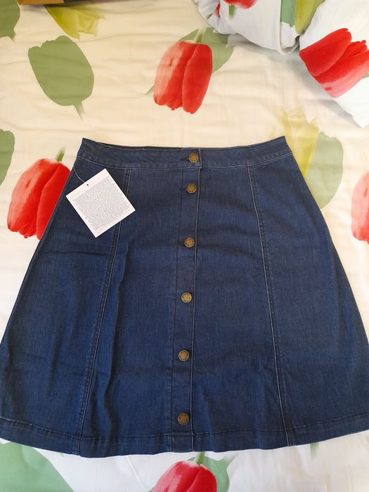 Джинсова спідниця 48 розмір