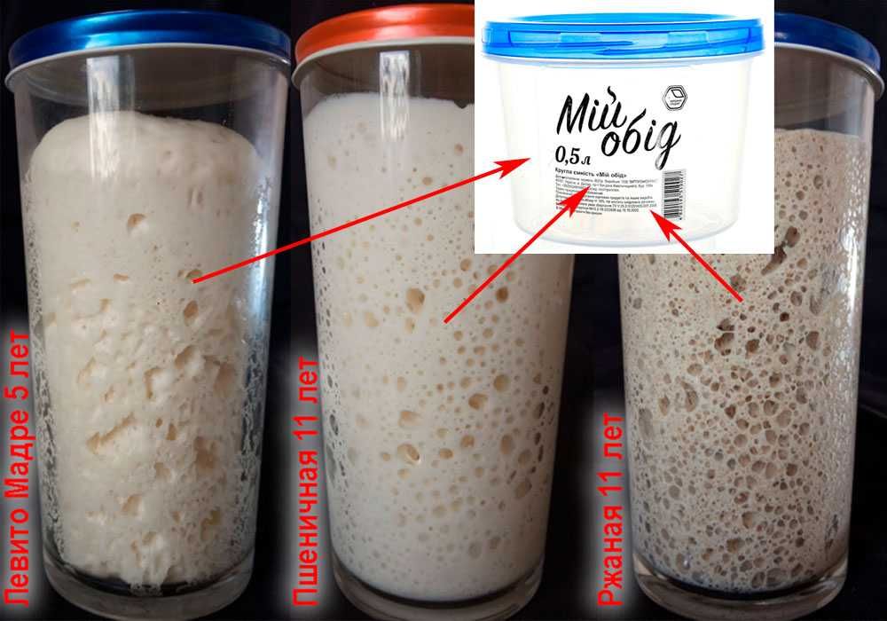 Закваска для хлеба/сдобы: сухие/живые: пшеничная, ржаная, Левито Мадре