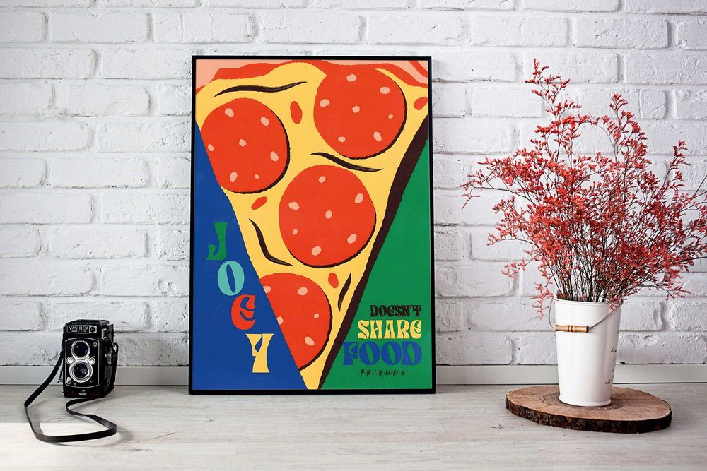 Vintage Plakat A3 Przyjaciele kultowe cytaty