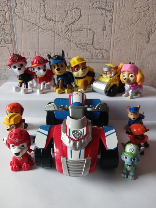 Фигурки Щенячий патруль Зума Маршал Крепыш Гонщик квадроцикл Скай Эвер