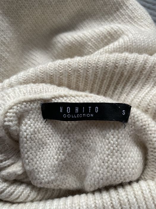 Kremowy Sweter/Golf Mohito krój oversizowy rozmiar S 36
