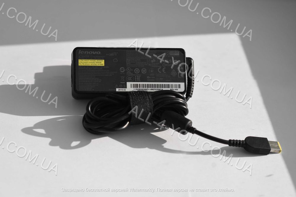 Блок живлення Lenovo  65w, 90w  20V  square (квадрат)   (USB + pin)