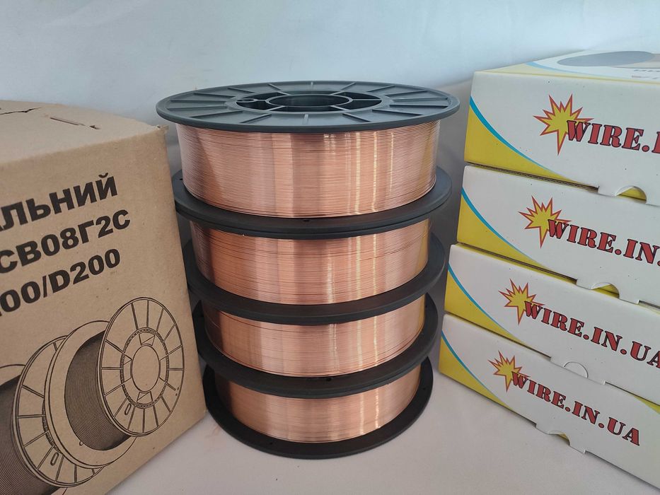 Проволока сварочная Дріт зварювальний G4Si1 ER70S-6 Св-08Г2С 0,8-5,0мм