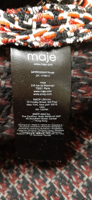 Maje твидовое платье