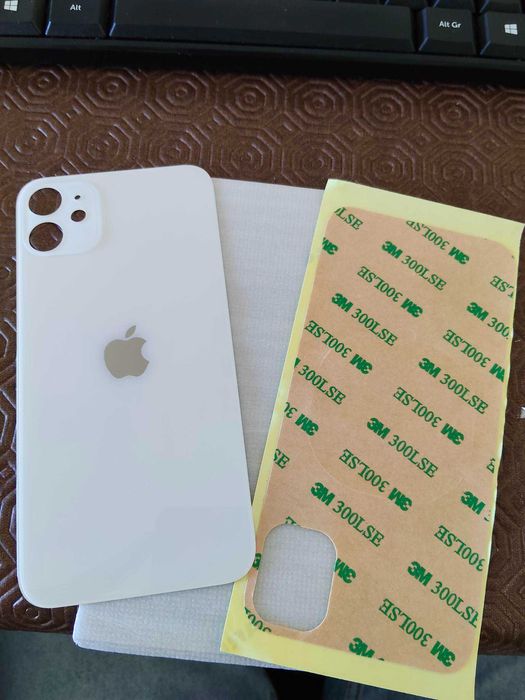 Tampa traseira vidro branco para iphone 11