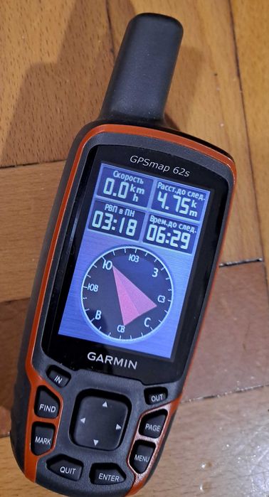 GPS навігатор Garmin GPS map 62s