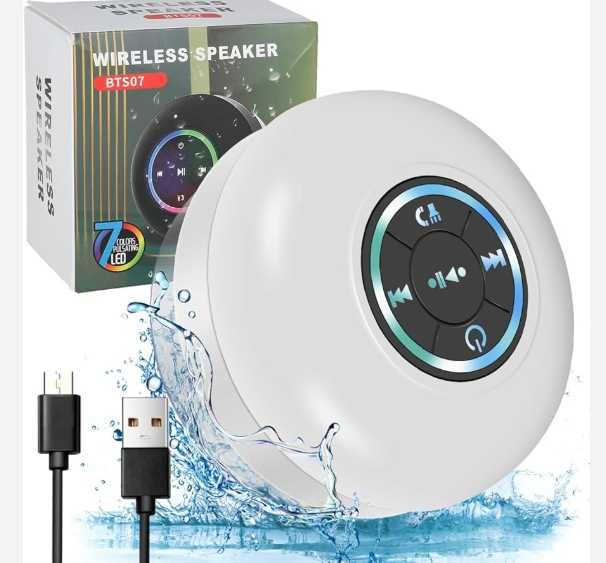 Mini Głośnik Bluetooth Wodoodporny IPX4 Kolor LED