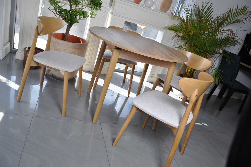 Komplet 4szt. Krzeseł Drewnianych Oslo,Różne Wybarwienia