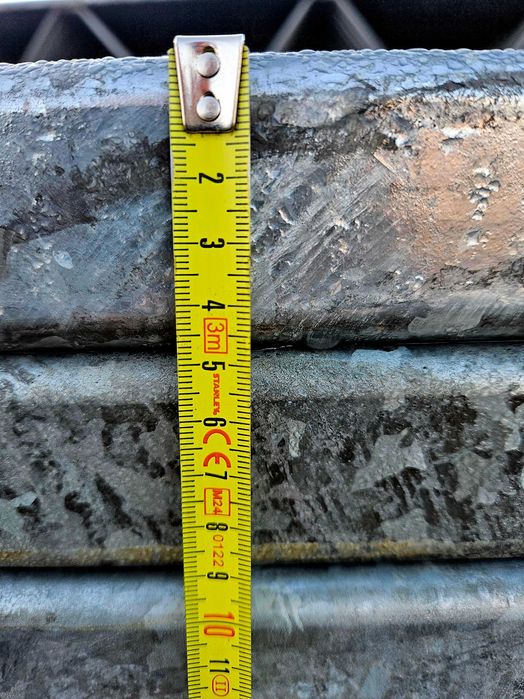 Słup slup filar podpora ocynk konstrukcja 100x50x4 4,5 metra z stopą