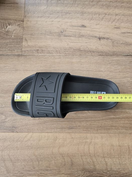 BIG Star Klapki Dom Basen Plaża Unisex Rozmiar 40 Czarne Szybka Wysyłka