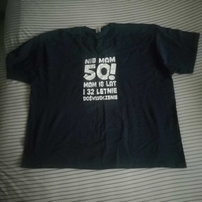 T-shit męski duży na 50 urodziny Nieużywany nowy