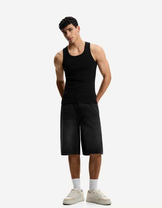 нова колекція бершка мішкуваті джинсові шорти шорты XS S M L XL XXL