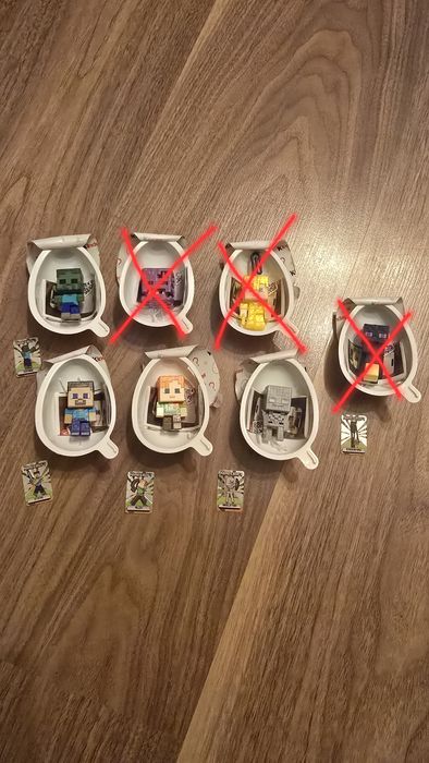Figurki Kinder Joy x Minecraft