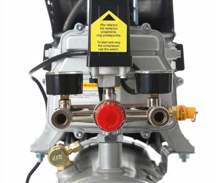 Polski KOMPRESOR OLEJOWY Sprężarka Powietrza 3,4KM 24L + GRATISY